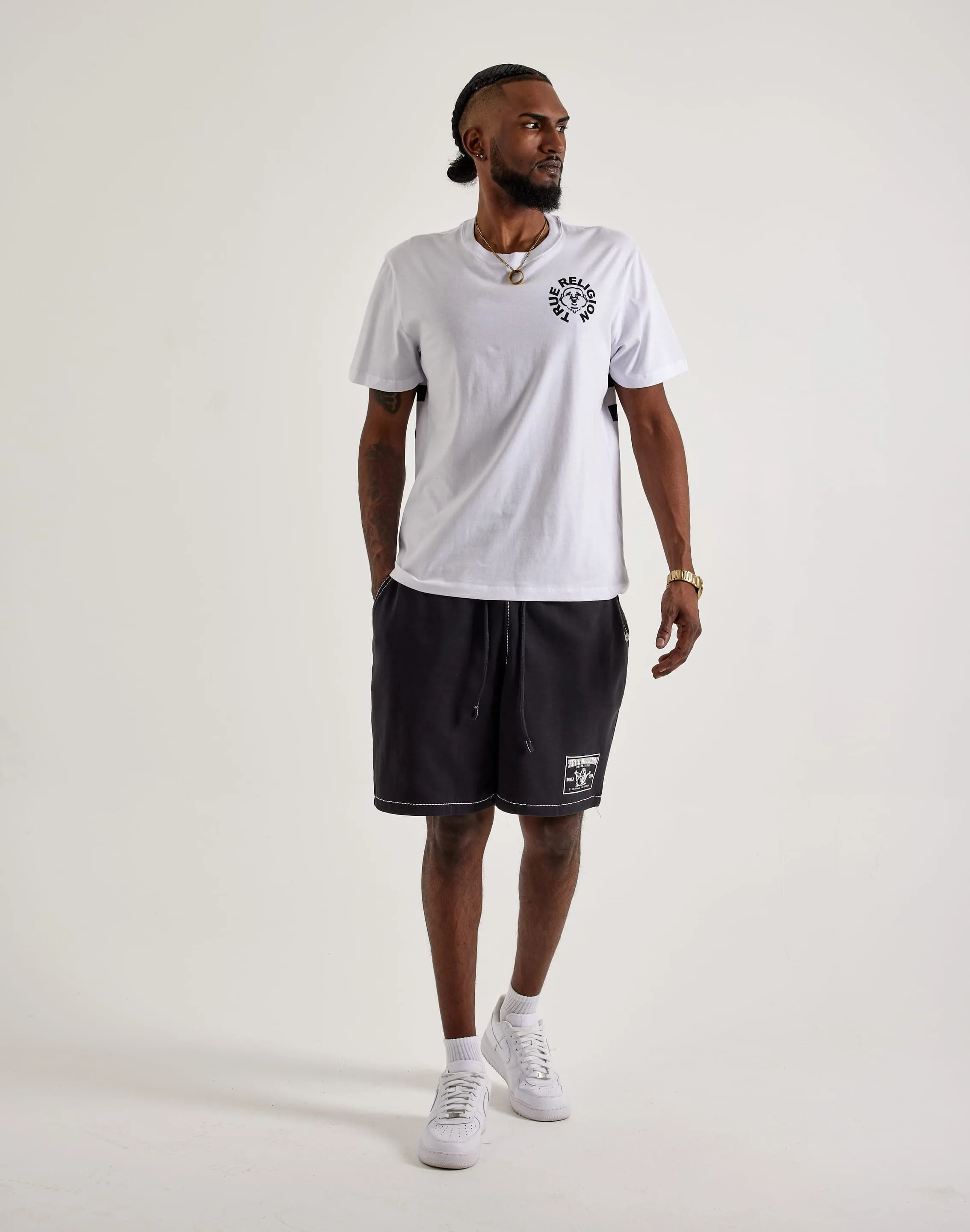 True Religion Buddha Face Tee