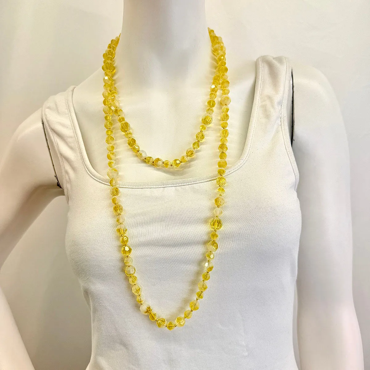Uranium Hand Knotted Necklace
