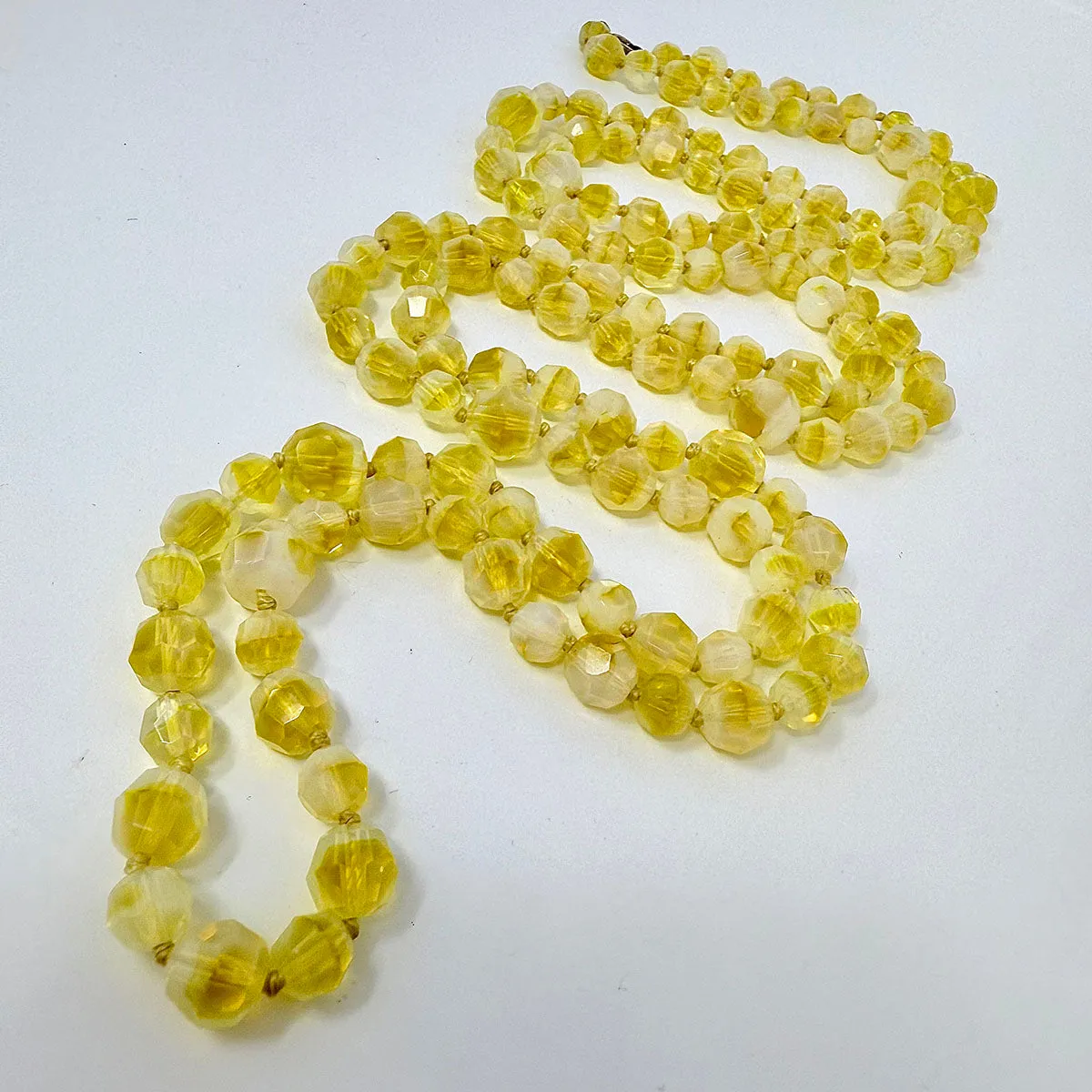 Uranium Hand Knotted Necklace