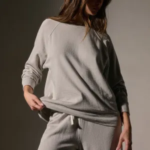Vintage French Terry Relaxed Sweatshirt - Salt Pigment