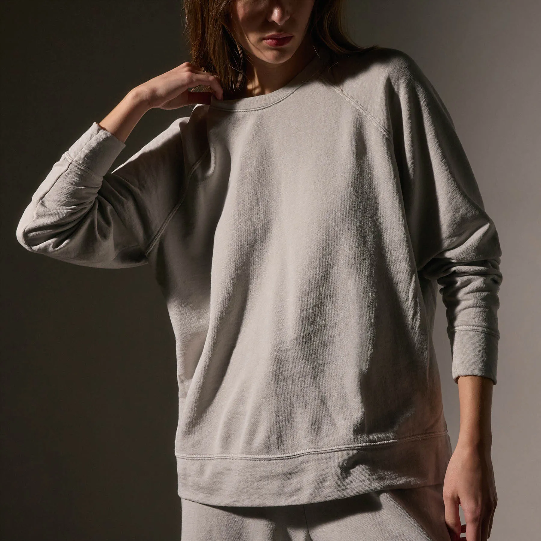 Vintage French Terry Relaxed Sweatshirt - Salt Pigment