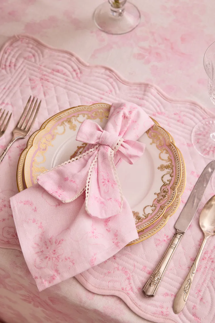 Vintage-Inspired Linen Napkins - Set of 4