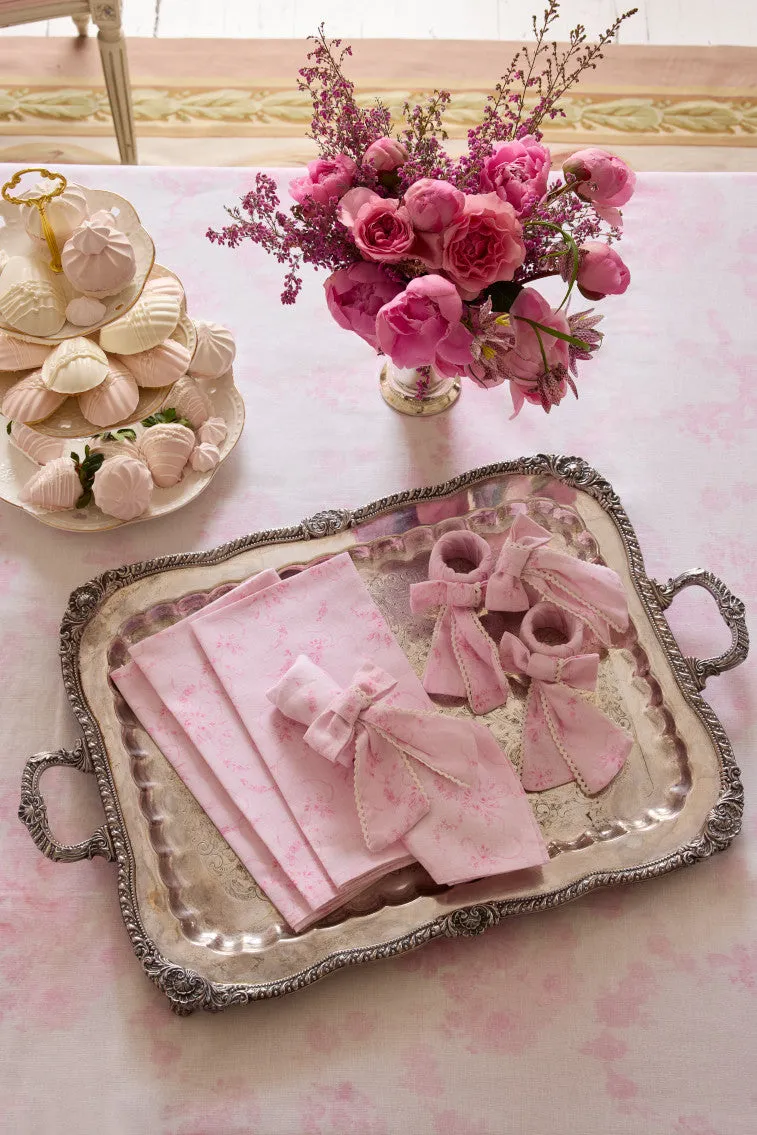 Vintage-Inspired Linen Napkins - Set of 4