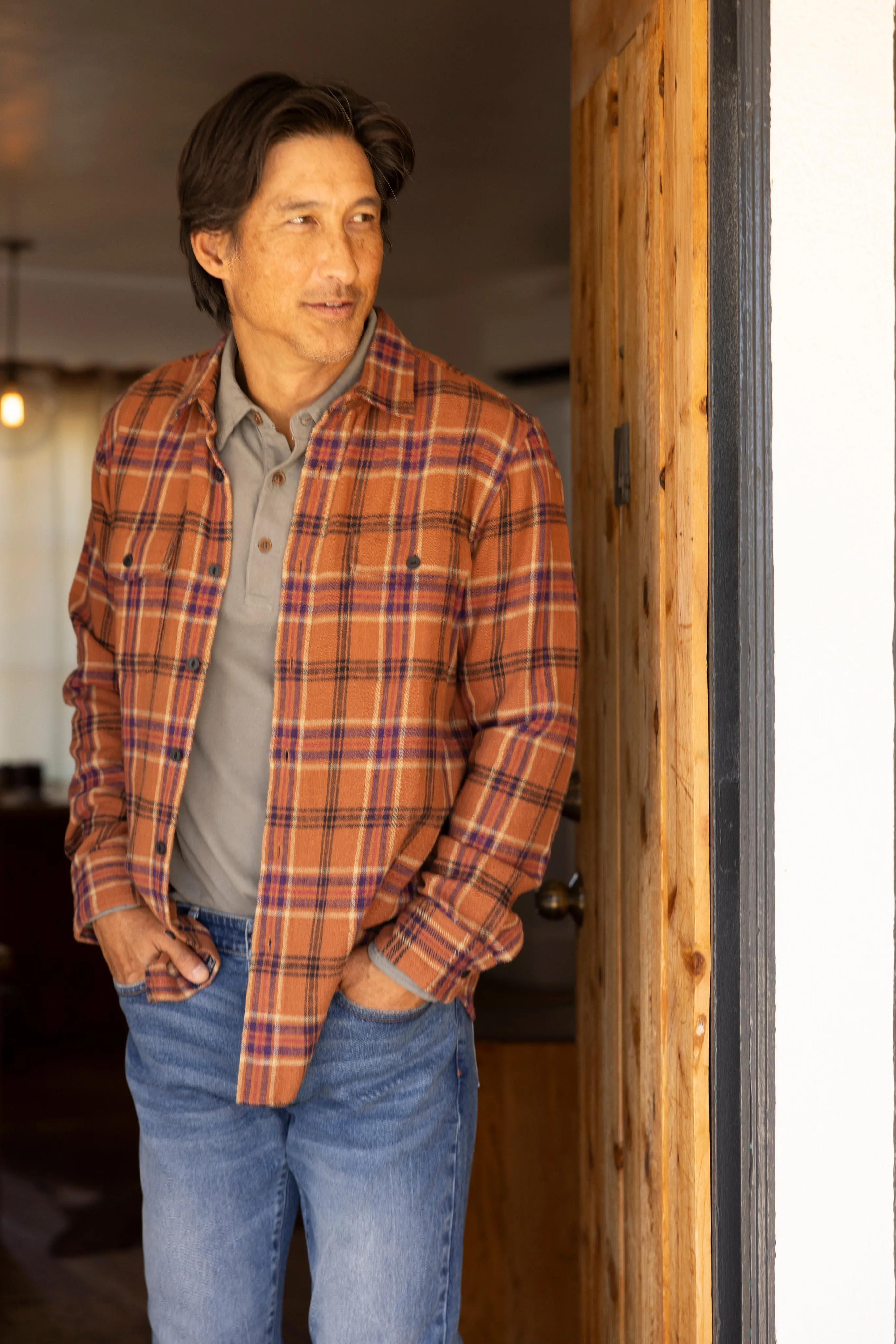 Vintage Slub Twill Shirt - Clove Navy