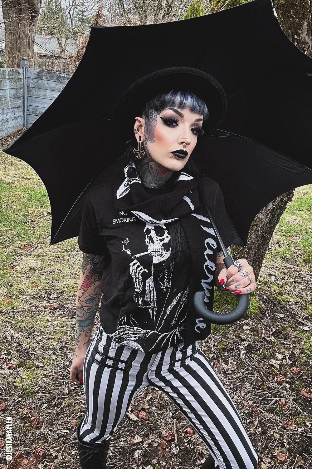 Wednesday Funeral Procession Umbrella [BLACK]