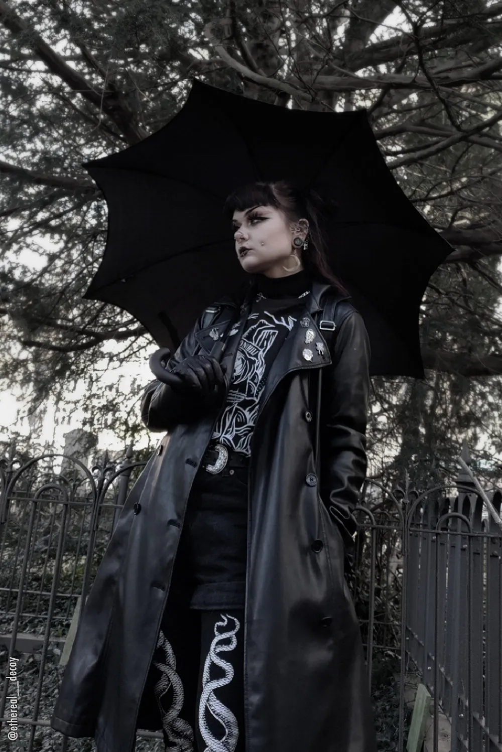 Wednesday Funeral Procession Umbrella [BLACK]