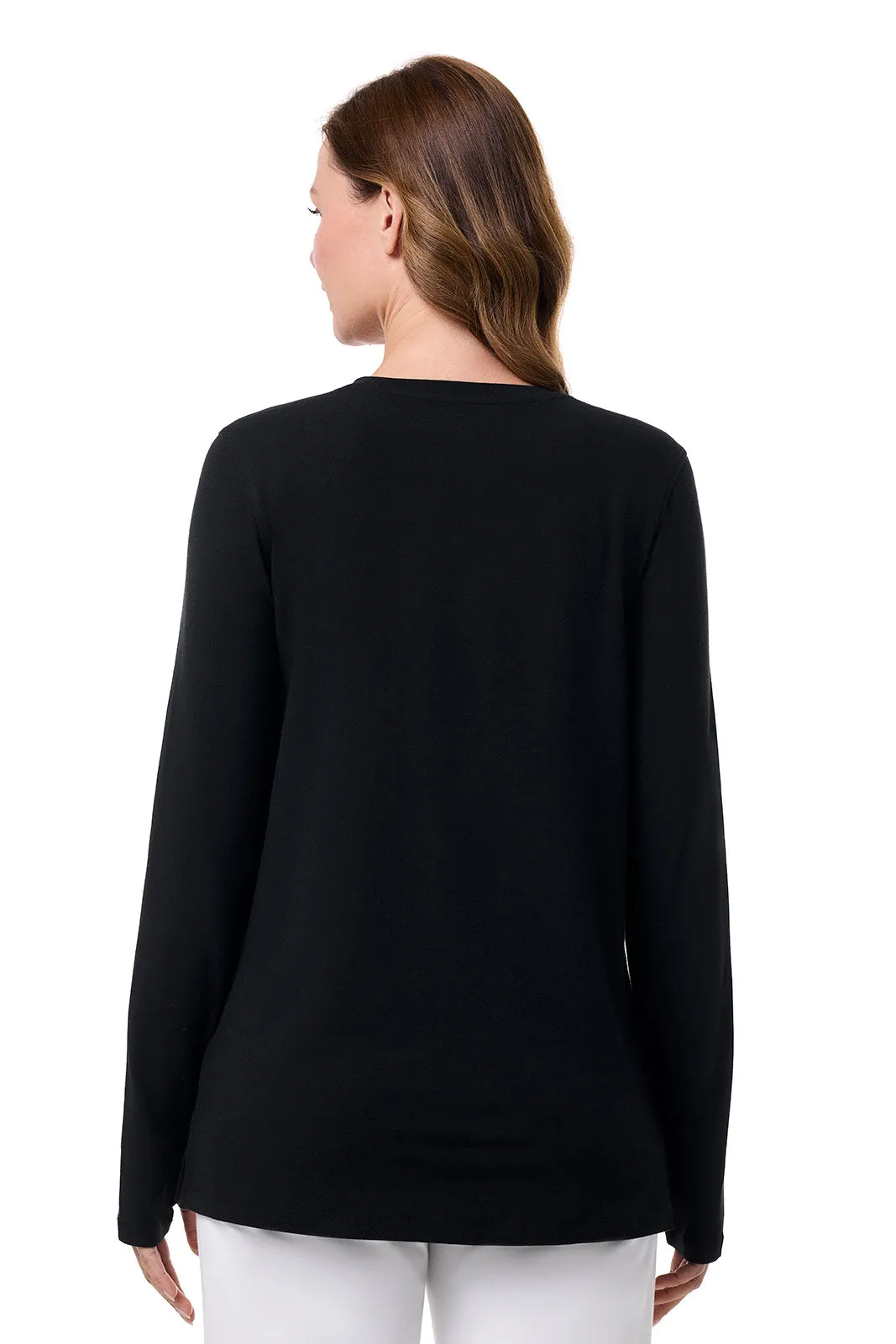 Women's Dania Long Sleeve Tee | Black