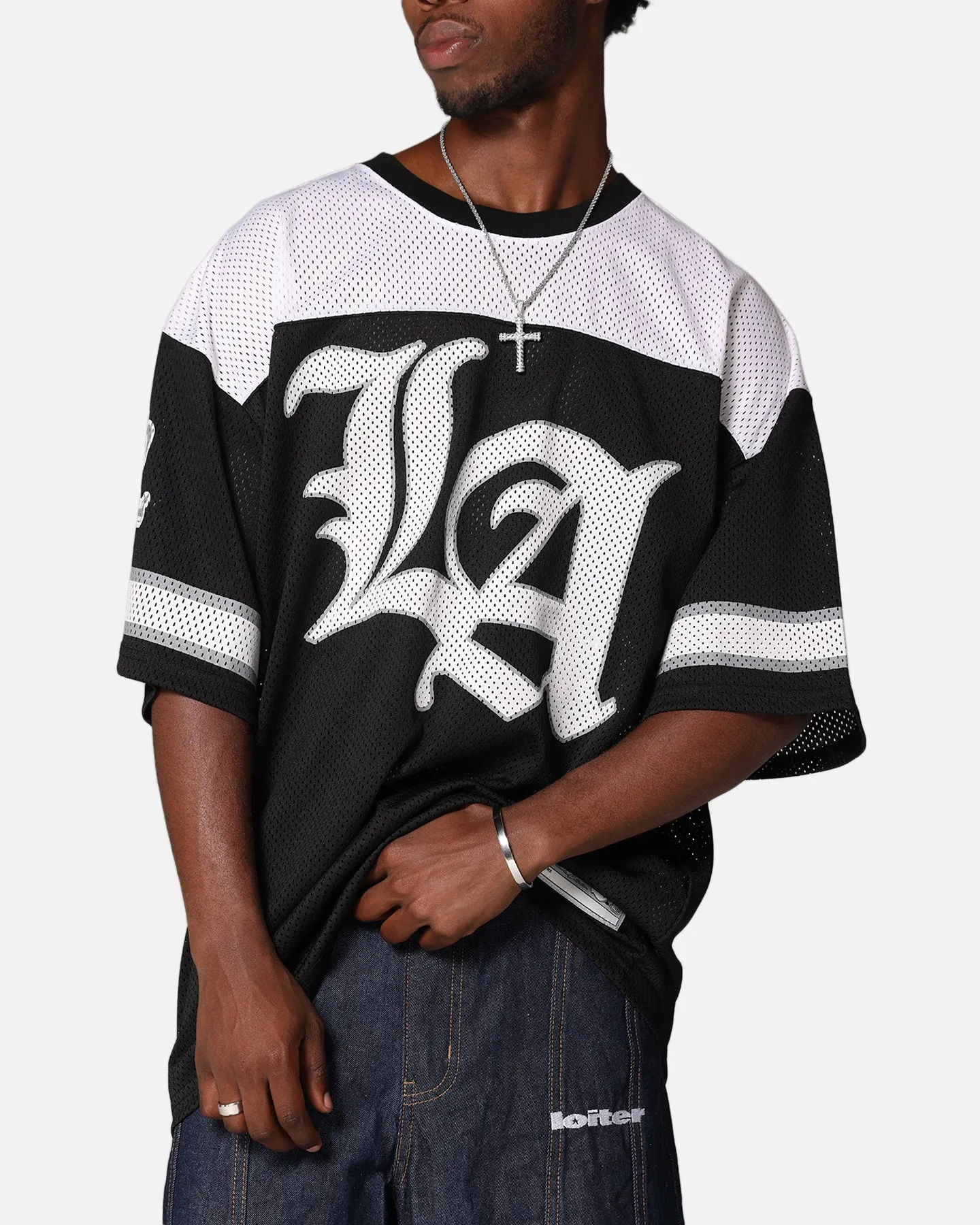 X-Large Old English Game Jersey Black